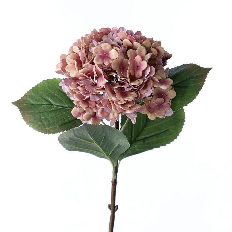 21 Inch Real Touch Hydrangea Stems 10 Pcs Artificial Silk Flowers Fall Winter Decor