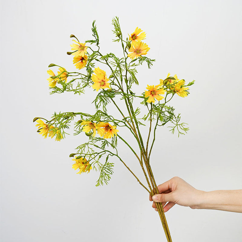 27 Inch Coreopsis Stems Spray 10 Pcs Artificial Real Touch Flowers Bulk