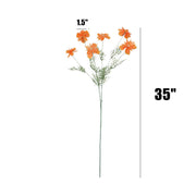 35 Inch Artificial Silk Cosmo Daisy Spray Stems – Bulk Quantity