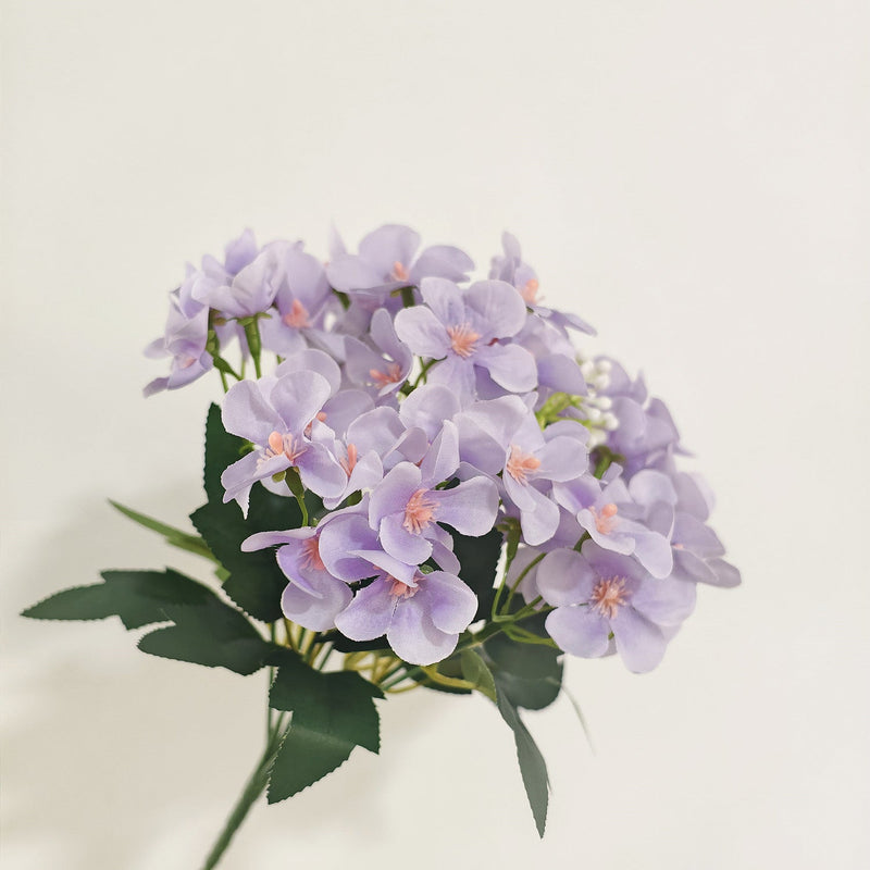 12 Inch Artificial Crabapple Flower Bush Bouquet, Realistic Faux Silk Flowers, Bulk Wedding Centerpiece Decor
