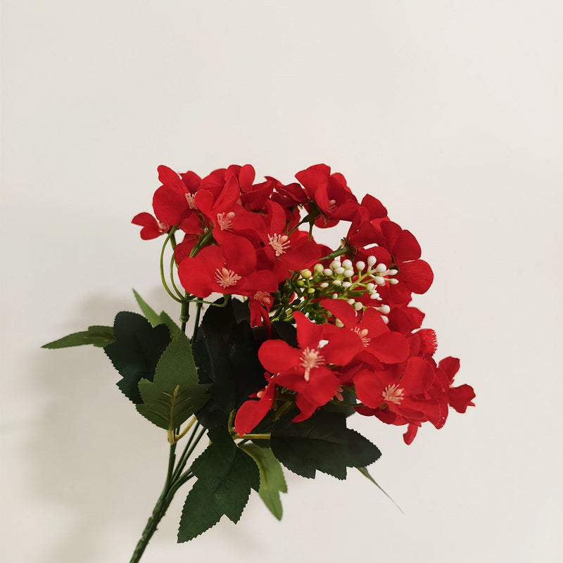 12 Inch Artificial Crabapple Flower Bush Bouquet, Realistic Faux Silk Flowers, Bulk Wedding Centerpiece Decor