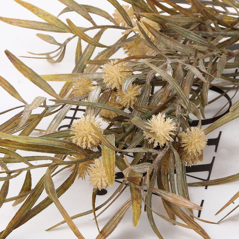 21.6 Inch Artificial Acacia Fruit Branches, Autumn Colors, 6 Stems for Floral Arrangements and Seasonal Decor