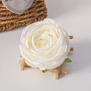 Cabbage Rose Silk Flower Heads 50 Pcs Artificial Flowers for DIY Wedding Bouquets Centerpieces Home Decor