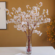 40 Inch Extra Long Cherry Blossom Stems 10 Pcs Silk Artificial Flowers for Tall Vases