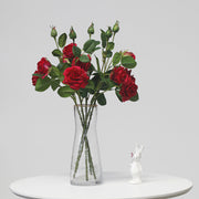 20 Inch Curly Rose Spray Stems 10 Pcs Real Touch Artificial Flowers for Arrangement
