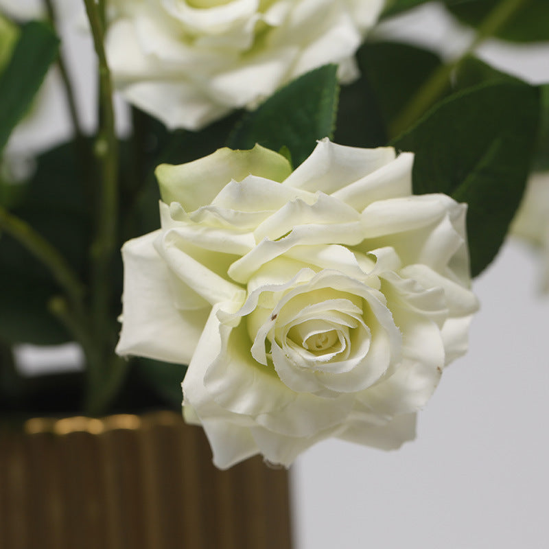 20 Inch Curly Rose Spray Stems 10 Pcs Real Touch Artificial Flowers for Arrangement