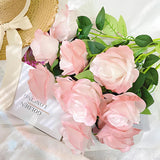 Bulk 10pcs 19" Artificial Silk Rose Flower Bouquets for Wedding and Home Decor Wholesale