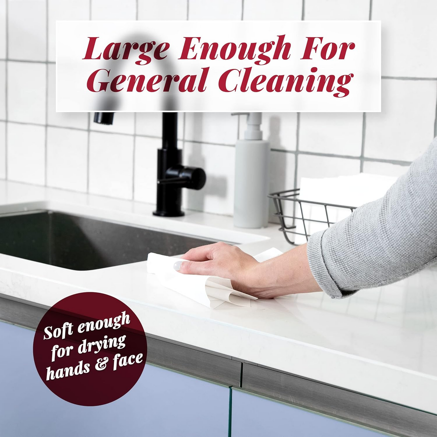 Bulk 2pcs Linen Textured Disposable Napkins for Bathroom Wedding Party Easter Hotel Table Decoration Wholesale