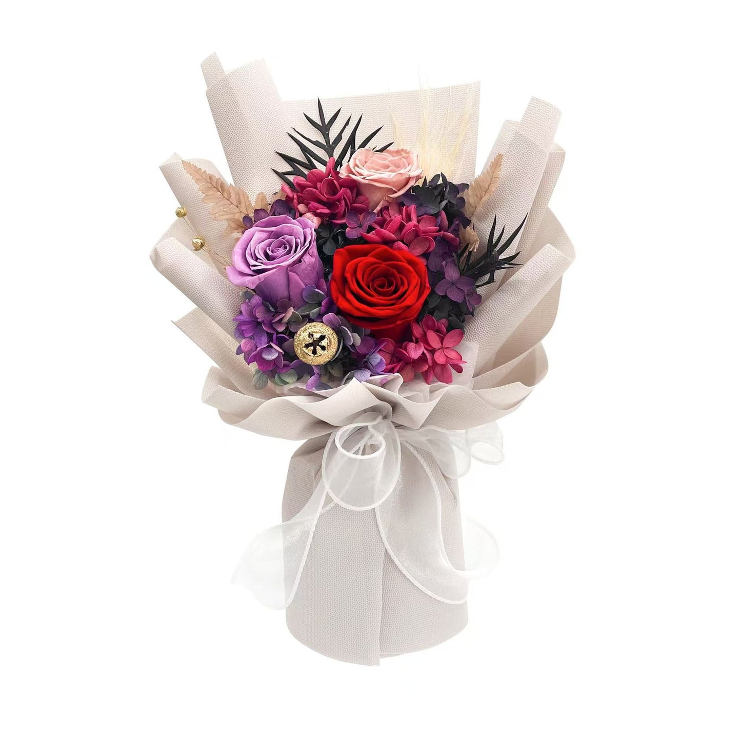 Event & Holiday Preserved Rose 17 in Premium Floral Arrangement Gift for Birthday Valentine's Day Mother's Day