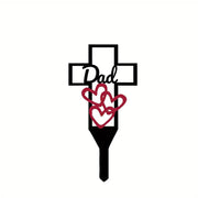 Cemetery Memorial Cross Stake Iron Graveyard Marker Bulk Quantity Durable Artificial Material