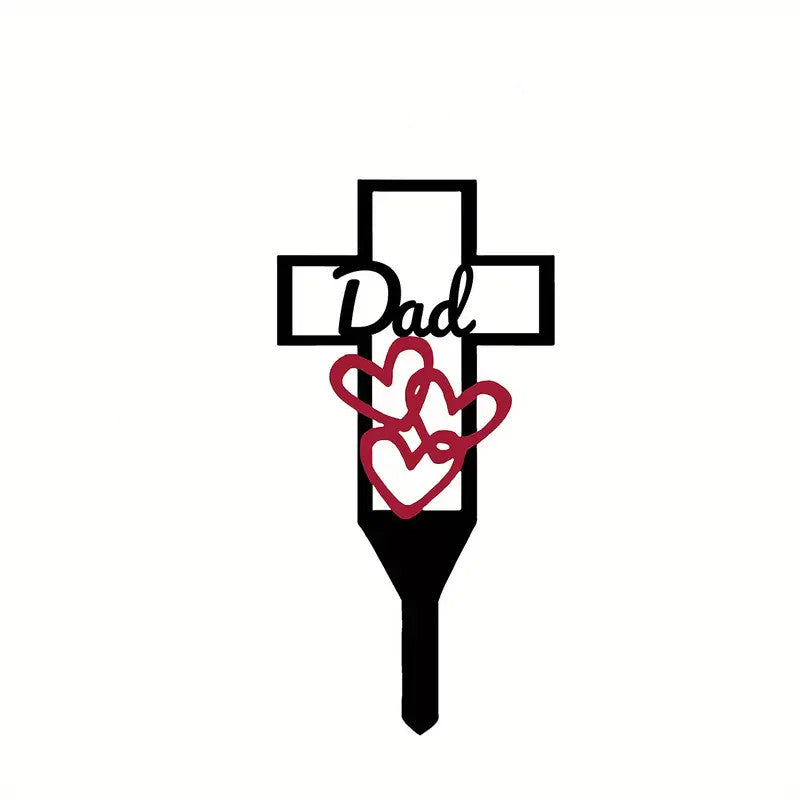 Cemetery Memorial Cross Stake Iron Graveyard Marker Bulk Quantity Durable Artificial Material