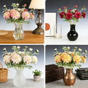24 Inch Real Touch Dahlia Artificial Silk Flower Stem for Wedding and Home Decor