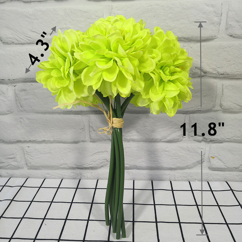 10 Bundles 11.8 Inch Artificial Dahlia Flowers Silk Dahlia Bouquet Bulk Wholesale