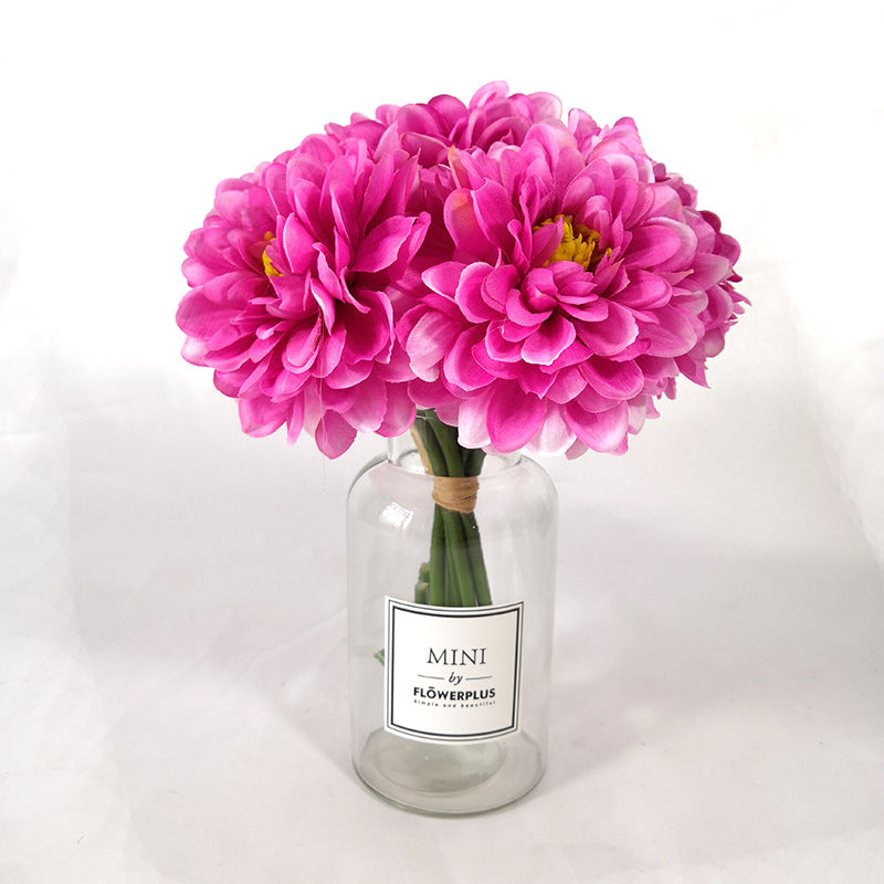 10 Bundles 11.8 Inch Artificial Dahlia Flowers Silk Dahlia Bouquet Bulk Wholesale