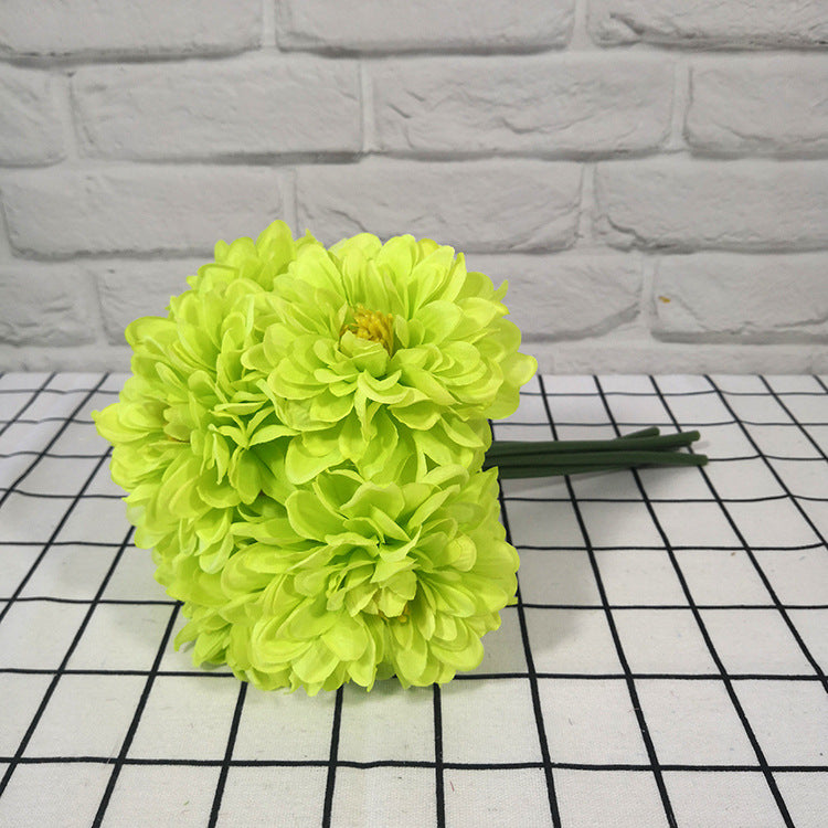 10 Bundles 11.8 Inch Artificial Dahlia Flowers Silk Dahlia Bouquet Bulk Wholesale