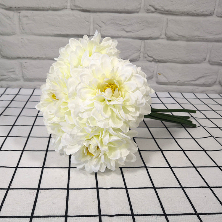 10 Bundles 11.8 Inch Artificial Dahlia Flowers Silk Dahlia Bouquet Bulk Wholesale