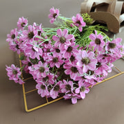 10 Pcs Artificial Silk Daisy Spray Stems, 12 Inch, White, Bulk Floral Spring Decorations