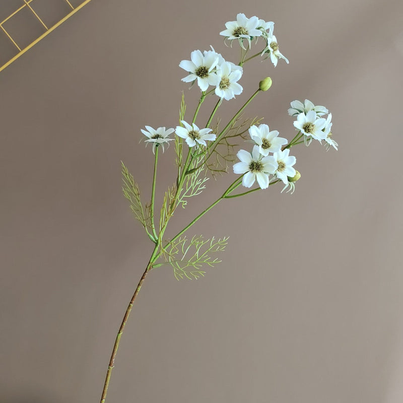 10 Pcs Artificial Silk Daisy Spray Stems, 12 Inch, White, Bulk Floral Spring Decorations