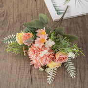 10 Pcs Artificial Dandelion Ball Flowers Bouquet Mixed Floral Stems Silk