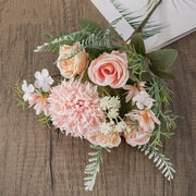 10 Pcs Artificial Dandelion Ball Flowers Bouquet Mixed Floral Stems Silk