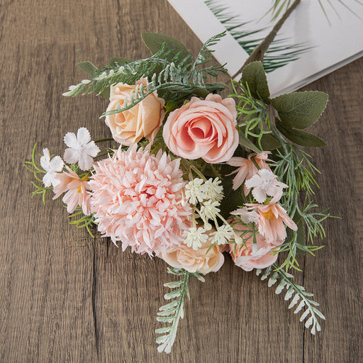 10 Pcs Artificial Dandelion Ball Flowers Bouquet Mixed Floral Stems Silk