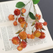 20 Inch Artificial Dandelion Ball Stems, 6 Pcs, Yellow Green Summer Floral Branches