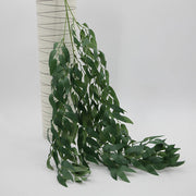 39 Inch Artificial Hanging Willow Leaf Vines, 1 Pc, Realistic Silk Twig Decoration