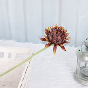 24 Pcs Artificial Silk Artichoke Stems, Autumn Floral Arrangement, Bulk Pack