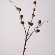 29 Inch Artificial Acorn Fruit Branches Stems - 6 Pcs Realistic Fall Winter Centerpiece Decor