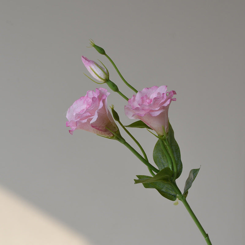 18 Inch Lisianthus Artificial Flower Stems, 10 Pcs Bulk Silk Stems for Wedding, Home Decor, Event Styling