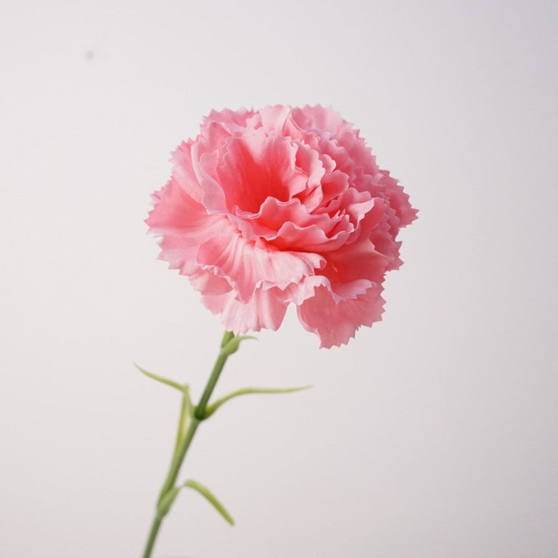 19.6 Inch Real Touch Artificial Carnations - Lifelike Silk Flowers for Wedding and Home Decor