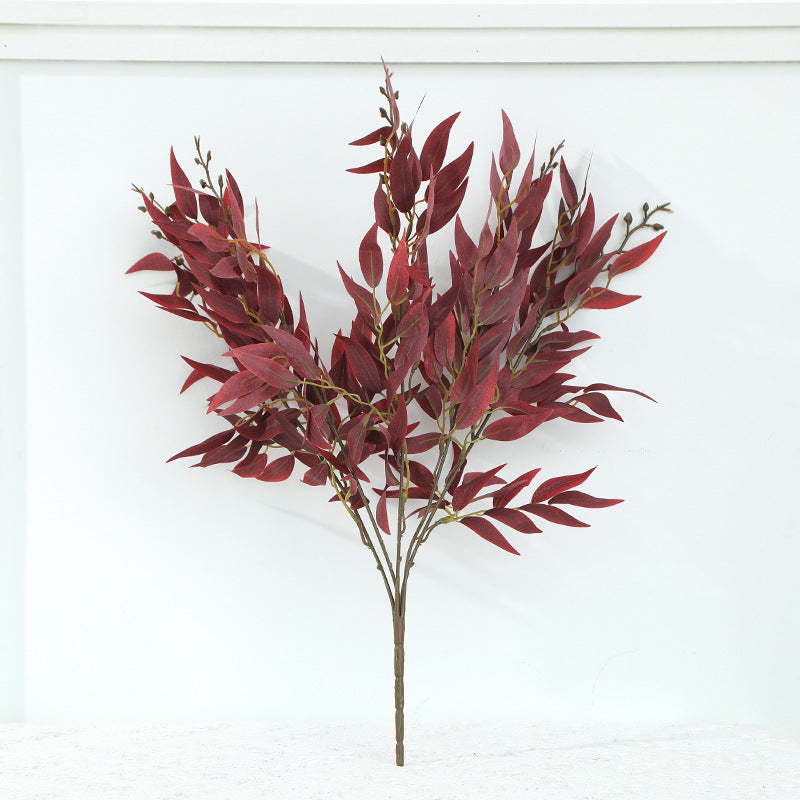 21 Inch Artificial Willow Bush Twigs with Buds Greenery Plant Spray, Bulk Quantity