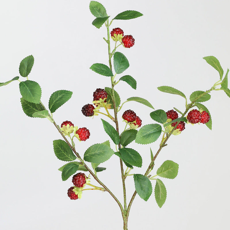 10 Pcs Artificial Raspberry Berry Stems Branches Picks Bulk Wholesale