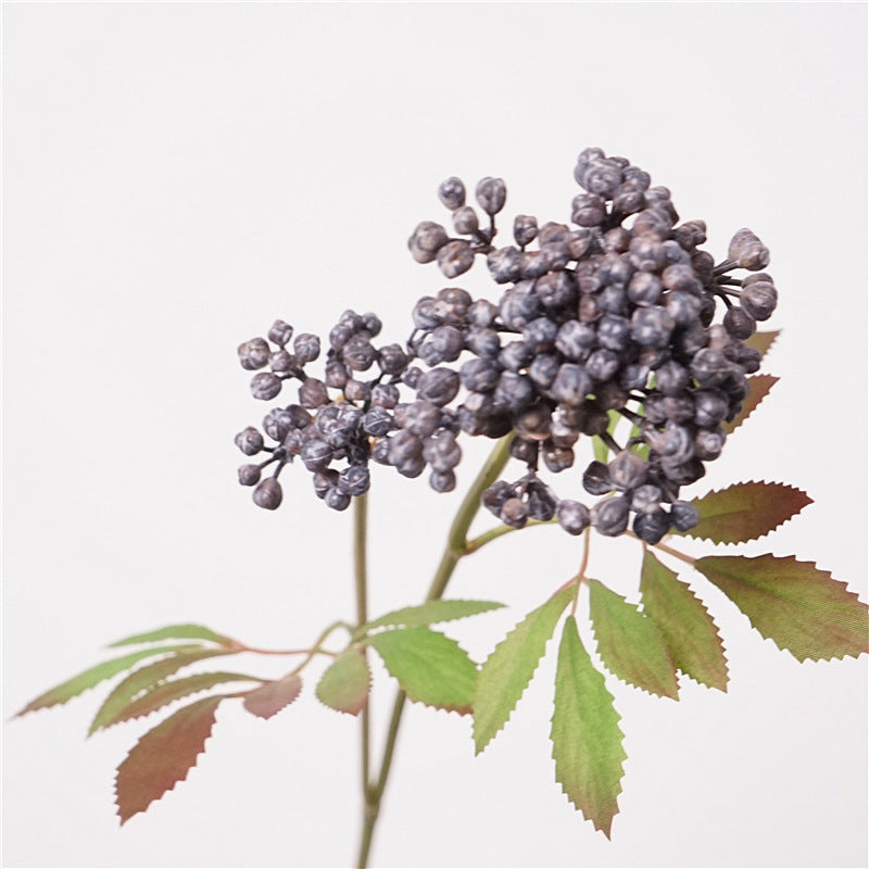 21 Inch Artificial Berry Stems, 10 Pcs, Autumn Winter Decor, Silk Material