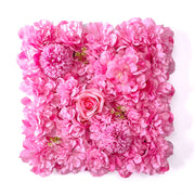 15 x 15 Inch 3D Silk Rose Flower Wall Panels Bulk Floral Decorative Panels