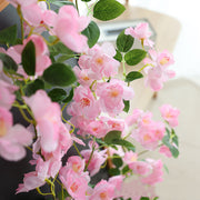 69 Inch Artificial Pink Cherry Blossom Vine for Spring Decor, Bulk Quantity