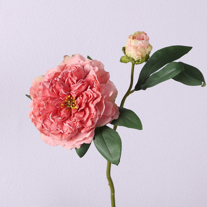 19 Inch Large Peony Spray Stem, 1 Pc, Real Touch Artificial Flower for Arrangement