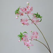 32 Inch Plum Blossom Branch 10 Pcs Artificial Silk Flowers Bulk Spring Decor