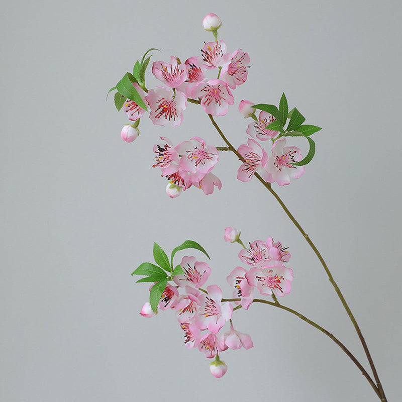 32 Inch Plum Blossom Branch 10 Pcs Artificial Silk Flowers Bulk Spring Decor
