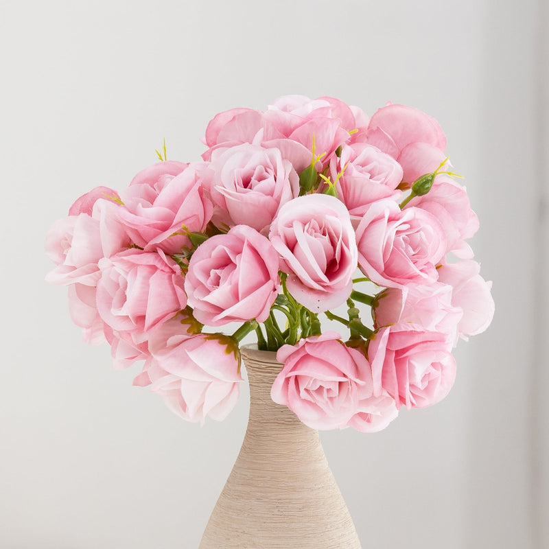 13 Inch Silk Artificial Rose Bouquet, 10 Stems, Bulk Wholesale Flowers