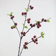 40 Inch Artificial Crabapple Berry Branch – Bulk Wholesale, Realistic Silk Fruit Stem