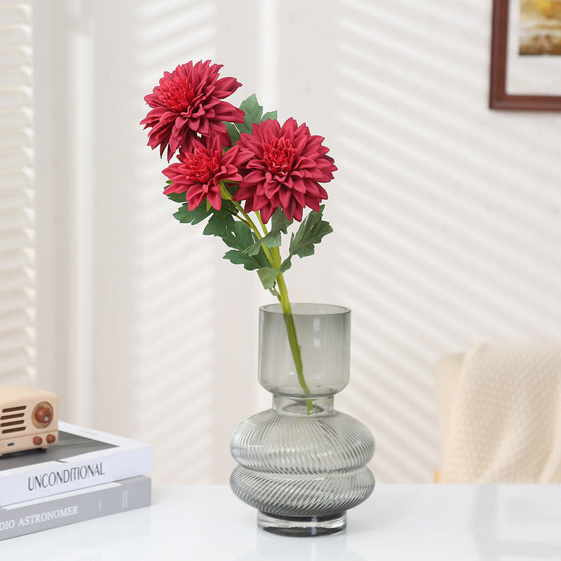 20 Inch Artificial Dahlia Stem Spray, Silk Flowers, Bulk Wholesale, 1 Stem