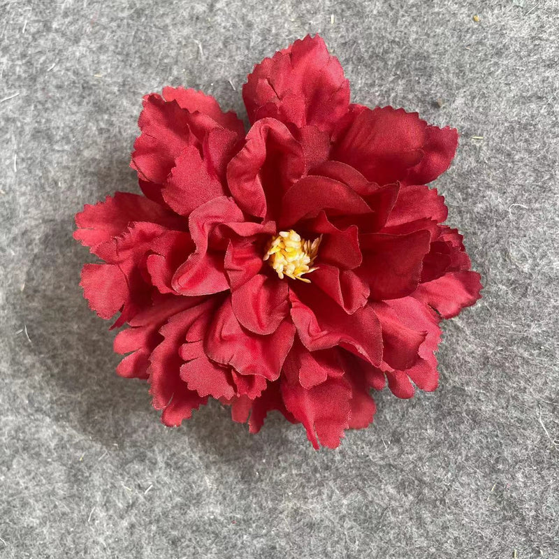 50 Pcs Artificial Hibiscus Flower Heads for Crafts Bulk Faux Silk Floral Supplies