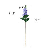 30 Inch Delphinium Silk Flower Stems Bulk 30 Pcs Artificial Floral Stems