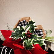 12 Inch Artificial Christmas Dog Wreaths for Front Door, Pet Welcome Wreaths, Bulk Wholesale Pack