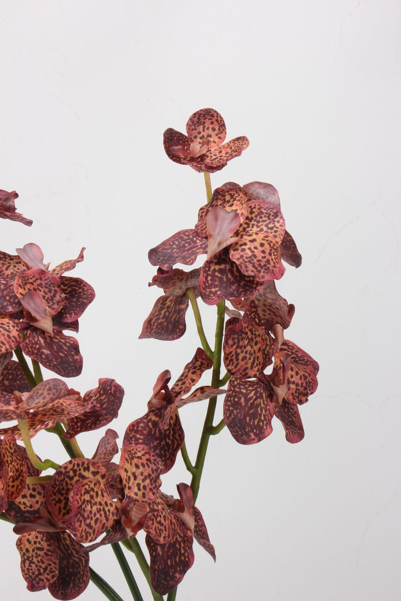 21.6 Inch Artificial Orchid Stems, Real Touch, 6 Pcs Bulk Spray Flowers