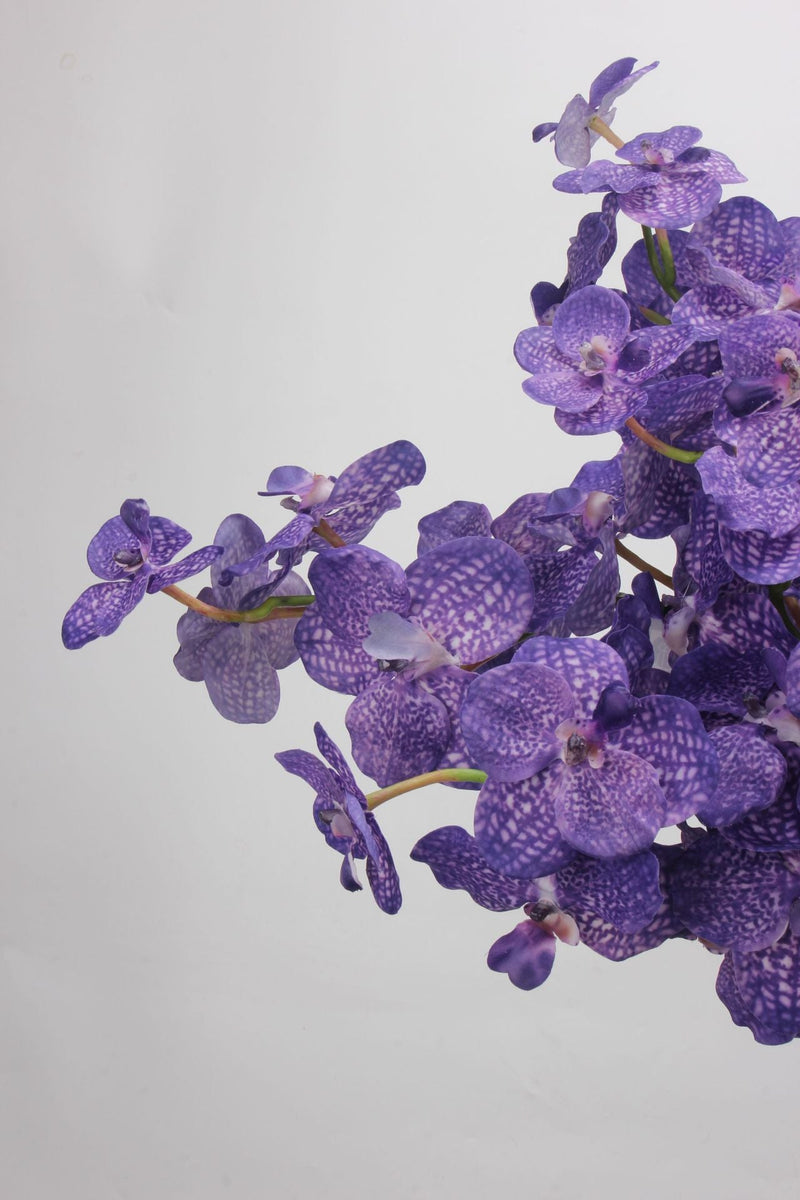 21.6 Inch Artificial Orchid Stems, Real Touch, 6 Pcs Bulk Spray Flowers