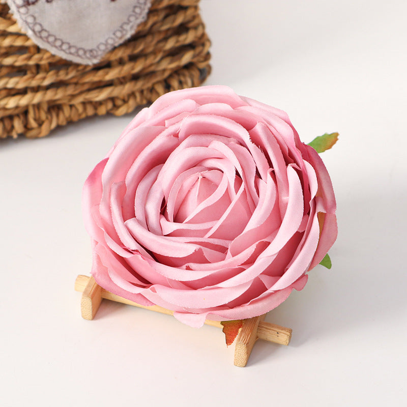 Cabbage Rose Silk Flower Heads 50 Pcs Artificial Flowers for DIY Wedding Bouquets Centerpieces Home Decor