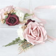Cameo Rose Wrist Corsage Bulk Pack Artificial Flowers