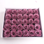 30 Pcs Artificial Glitter Roses Bouquet, 12 Inch DIY Silk Flowers for Weddings Anniversary